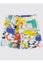 Erkek Çocuk Şort 2-5 Yaş Beyaz - Paket