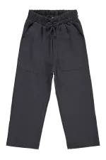 Girls' Trousers, Ages 2-5, Anthracite - Pack Girls' Trousers, Ages 2-5, Anthracite - Pack
