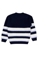 Erkek Çocuk Kazak 6-9 Yaş Lacivert - Paket