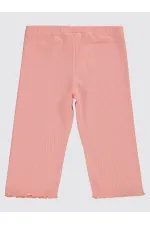 Kız Çocuk Tayt 6-9 Yaş Pudra - Paket