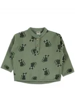 Bebek Sweatshirt 0-24 Ay Haki - Paket