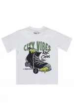 Lot de t-shirts blancs pour garçons de 10 à 13 ans