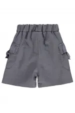 Bebek Şort 0-24 Ay Koyu Gri - Paket