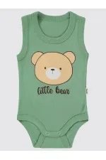 Body bébé à boutons-pression 0-24 mois kaki - Emballage