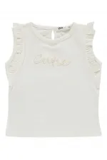 Kız Çocuk Takım 2-5 Yaş Kırık Beyaz-Koyu Pembe - Paket