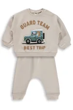 Bebek Takım 0-24 Ay Taş Rengi - Paket