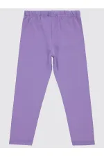Collants pour filles de 6 à 9 ans, couleur lilas métallisé - Emballage