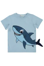 Boys' T-Shirt, Ages 2-5, Blue - Pack