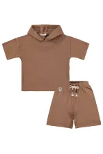Erkek Çocuk Takım 2-5 Yaş Kahve - Paket