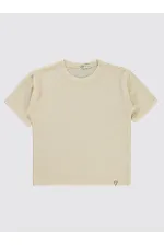 Lot de T-shirts pour garçons de 6 à 9 ans, couleur ivoire