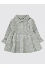 Kız Çocuk Jile ve Elbise 2-5 Yaş Gri - Paket