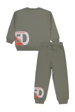 Ensemble de survêtement garçon 6-9 ans kaki clair - Emballage