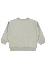 Sweat-shirt garçon, 2-5 ans, couleur pierre - Emballage