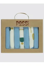 Bebek Ağız Bezi ve Mendili 0-24 Ay Mavi - Paket