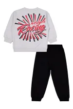 Boys Tracksuit Set 2-5 Years Old Light Gray - Package