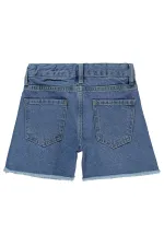 Short fille bleu 10-13 ans - Paquet