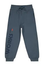 Bas de survêtement garçon 10-13 ans anthracite clair - Emballage