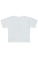 T-shirt fille, 6-9 ans, blanc cassé - Emballage