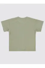 Lot de T-shirts kaki pour garçons de 6 à 9 ans