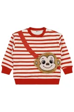 Erkek Çocuk Sweatshirt 2-5 Yaş Kiremit - Paket