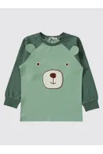 Boys Pajama Set 2-5 Years Old Dark Khaki - Package