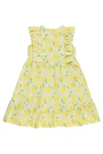 Kız Çocuk Jile ve Elbise 6-9 Yaş Sarı - Paket