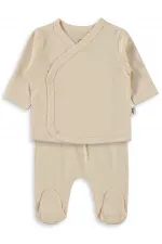 Baby Bodysuit Sets 0-24 Months Tan - Pack