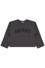 Kız Çocuk Sweatshirt 10-13 Yaş Antrasit - Paket