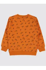 Erkek Çocuk Sweatshirt 2-5 Yaş Koyu Oranj - Paket
