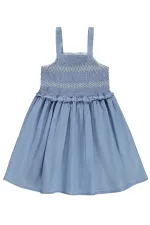Girls' Jumpsuit and Dress, Ages 6-9, Light Blue - Package