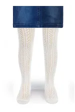 Kız Çocuk Külotlu Çorap 2-9 Yaş Ekru - Paket