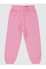 Bas de survêtement pour fille de 2 à 5 ans, rose pivoine - Lot