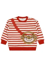 Erkek Çocuk Sweatshirt 2-5 Yaş Kiremit - Paket