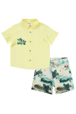 Costume beige pour garçon de 2 à 5 ans - Emballage