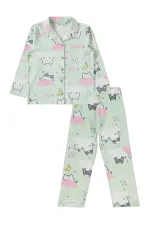 Girls Pajama Set 10-13 Years Old Fresh Mint - Package