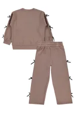 Girls' Tracksuit Set, Ages 6-9, Mink - Pack