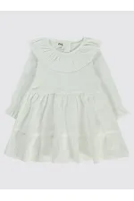 Bebek Jile ve Elbise 0-24 Ay Ekru - Paket