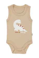 Body bébé à boutons-pression 0-24 mois, couleur café au lait - Emballage