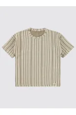 T-shirt garçon marron 6-9 ans - Emballage