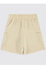 Short beige pour fille de 6 à 9 ans - Paquet