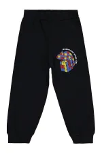 Pantalon de survêtement garçon Km 2-5 ans Noir - Lot