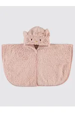 Kız Çocuk Pelerin 2-5 Yaş Pudra - Paket