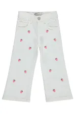 Kız Çocuk Pantolon 2-5 Yaş Kırık Beyaz - Paket