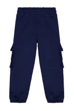 Pantalon de survêtement garçon, 10-13 ans, bleu marine - Lot