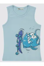 Boys T-Shirt 2-5 Years Old Ice Blue - Pack