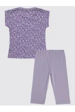 Kız Çocuk Takım 6-9 Yaş Lila - Paket