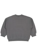 Bebek Sweatshirt 0-24 Ay Koyu Gri - Paket