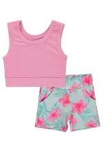 Ensemble maillot de bain fille 6-13 ans menthe - Pack