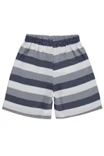 Short garçon, 6-9 ans, bleu marine - Lot