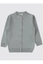 Kız Çocuk Hırka 2-5 Yaş Gri - Paket